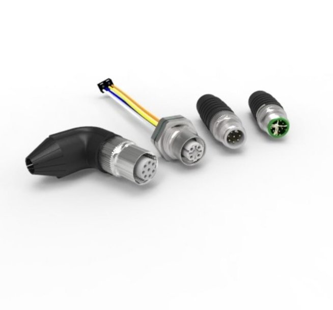 TE Connectivity further extends M12 range with right-angle connectors for PCBs and panels